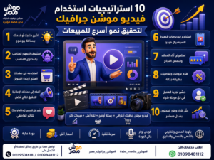 10 استراتيجيات استخدام فيديو موشن جرافيك لتحقيق نمو أسرع للمبيعات
