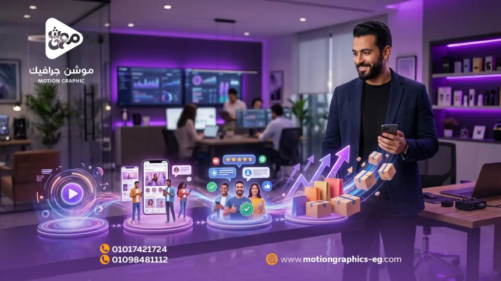 4 خطوات لزيادة مبيعات متجرك بالموشن جرافيك
